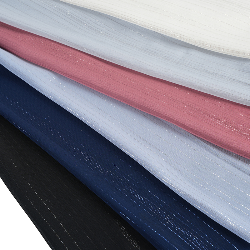 75D Neamhrialta Silver Silk Chiffon Crepe