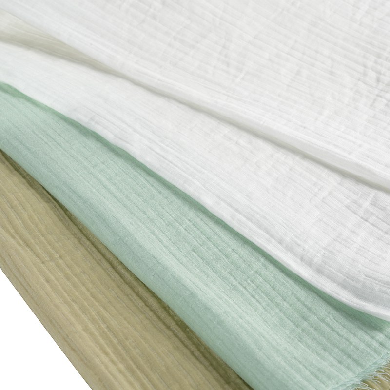 Crepe Sraitheanna Dúbailte Tencel