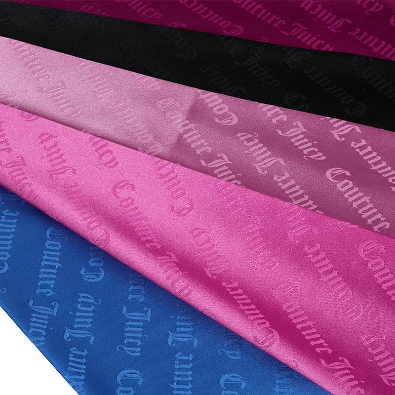 75D Stretch Satin Litir Jacquard Fabraic