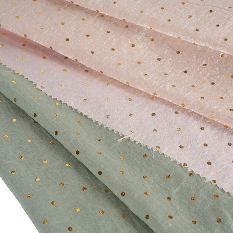 2026 Velvet Satin Sorcóir Aeir Sorcóir Dot Scragall Stampála Fabraic