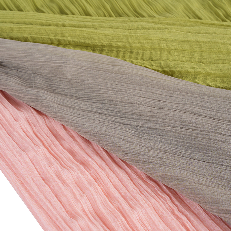 75d Fabraicí Pleated Chiffon Crepe