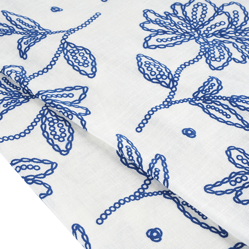 Fabraic Priontála Foam Floral Linen Viscose 12S