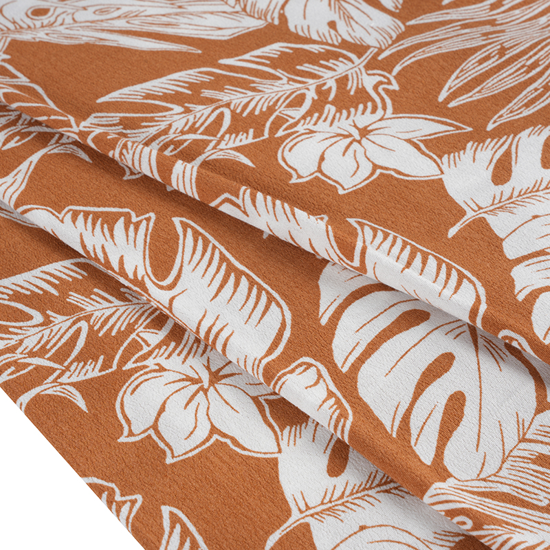 Fabraic Crepe Clóbhuailte Uigí Rich