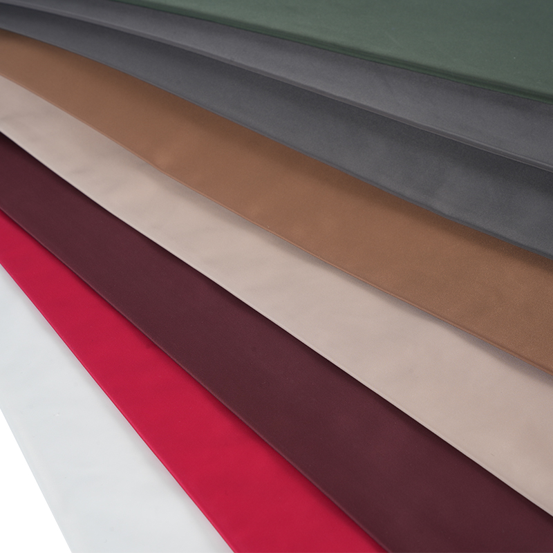 75D FDY Cuimhne Aithrise Iomlán Twist Plain Le Cumhdach PU agus Fabraic Uiscedhíonta